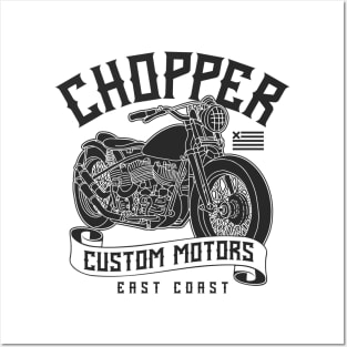 Chopper custom motor Posters and Art